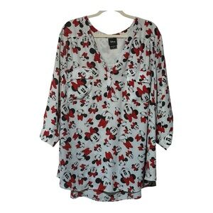 Disney Women's Mickey Mouse Blouse- Size 5
